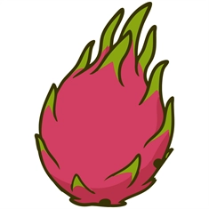 Dragonfruit Classroom Fruit Transparent Sticker